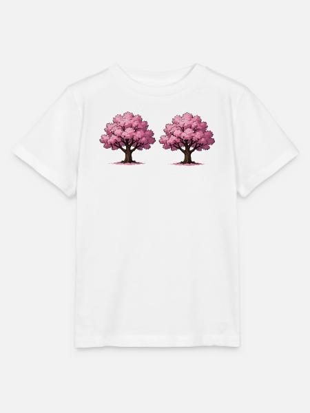 Kirschblüten Baumkunst - Stanley/Stella Kinder T-Shirt MINI CREATOR  - Weiß