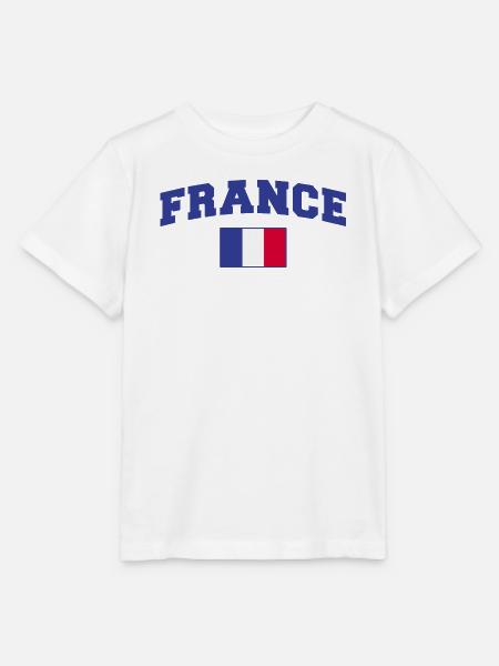 Frankreich Flagge Fahne - Stanley/Stella Kinder T-Shirt MINI CREATOR - Weiß