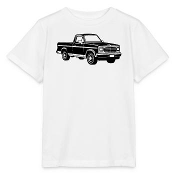 Pickup-Truck-Straßenwagen - Stanley/Stella Kinder T-Shirt MINI CREATOR  - Weiß - Vorne - Maike (125cm)