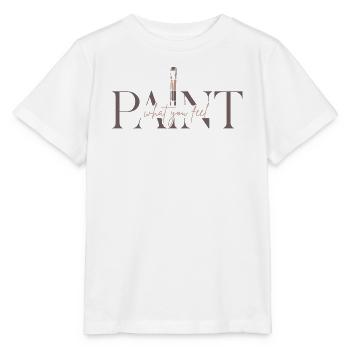 Male deine Gefühle – Kreativität & Kunst - Paint - Stanley/Stella Kinder T-Shirt MINI CREATOR  - Weiß - Vorne - Maike (125cm)