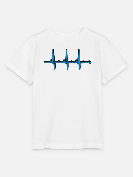 frequenz herzschlag - Stanley/Stella Kinder T-Shirt MINI CREATOR - Weiß