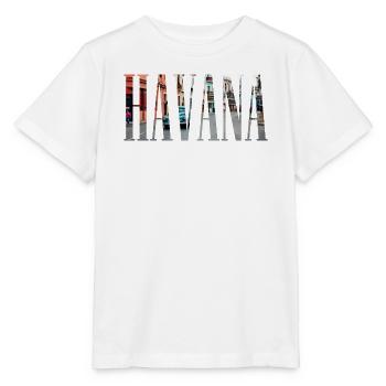 La Havane | La Havane | Cuba | Cuba | Jours fériés | Voiture de collection - T-shirt bio MINI CREATOR Stanley/Stella Enfant - blanc - Devant - Maike (125cm)