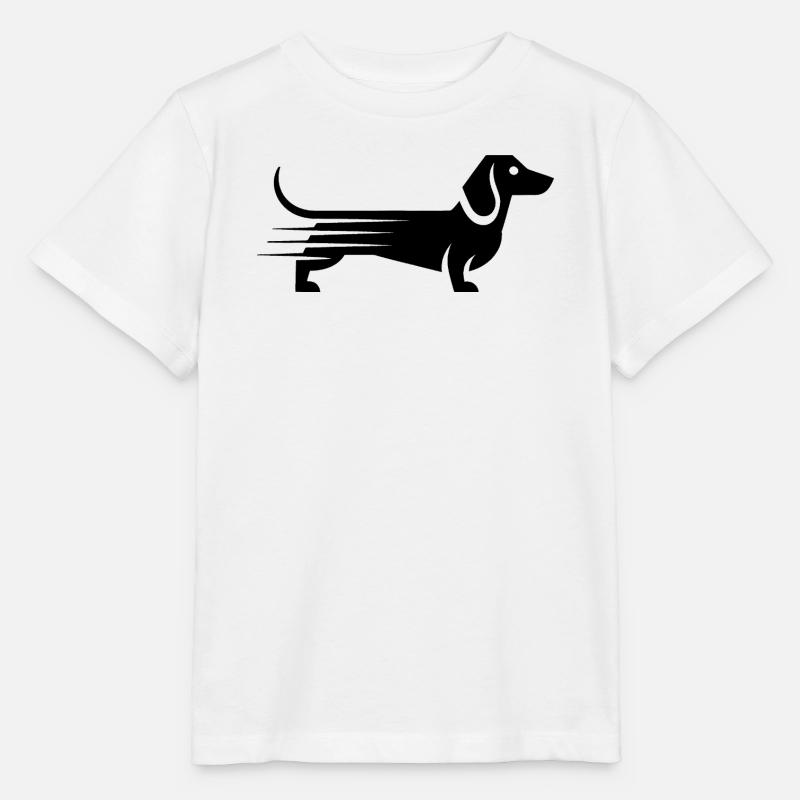 Teckel - Cool Pet Logo - T-shirt bio MINI CREATOR Stanley/Stella Enfant - blanc