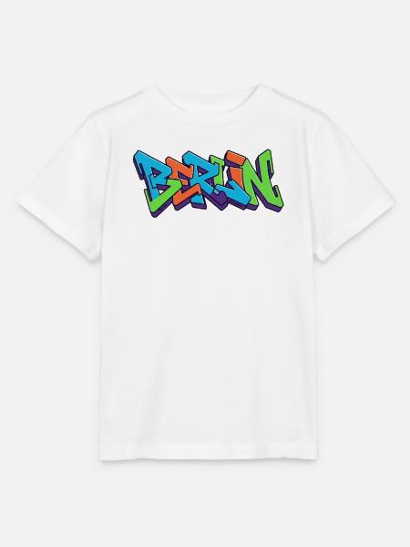 Berliner Straßen Graffiti Farbexplosion - Stanley/Stella Kinder T-Shirt MINI CREATOR - Weiß