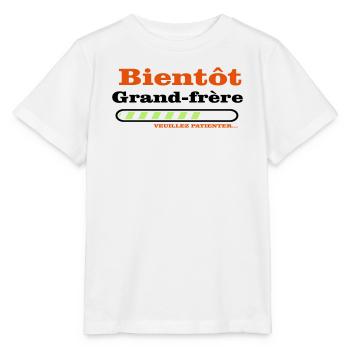 soon to be a big brother - Stanley/Stella MINI CREATOR Kids’ T-Shirt - white - Front - Maike (125cm)
