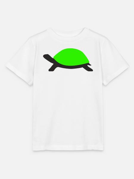 Gezeichnete Schildkröte  - Stanley/Stella Kinder T-Shirt MINI CREATOR  - Weiß