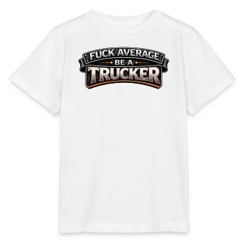Proud trucker – passion on the road - Stanley/Stella MINI CREATOR Kids’ T-Shirt - white - Front - Maike (125cm)