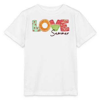 Love Summer  - Stanley/Stella MINI CREATOR Kids’ T-Shirt - white - Front - Maike (125cm)