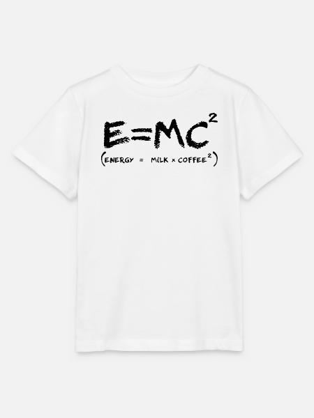 Kaffee-Energie-Formel-Geek-Humor - Stanley/Stella Kinder T-Shirt MINI CREATOR  - Weiß