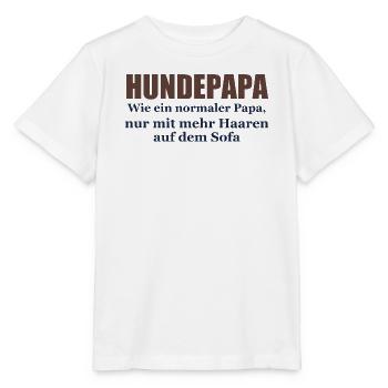 Hundepapa – Wie ein normaler Papa - Stanley/Stella Kinder T-Shirt MINI CREATOR  - Weiß - Vorne - Maike (125cm)