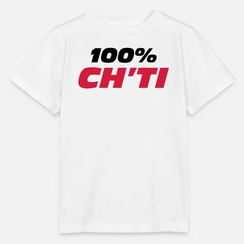 100% Ch'ti - T-shirt bio MINI CREATOR Stanley/Stella Enfant - blanc