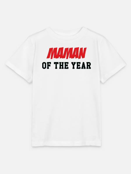 Maman de l'année - Fête des Mères - Stanley/Stella T-shirt MINI CREATOR til børn - hvid