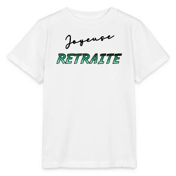 RETRAITE. RETRAITE. RETRAITEE. RETRAITE - T-shirt bio MINI CREATOR Stanley/Stella Enfant - blanc - Devant - Maike (125cm)