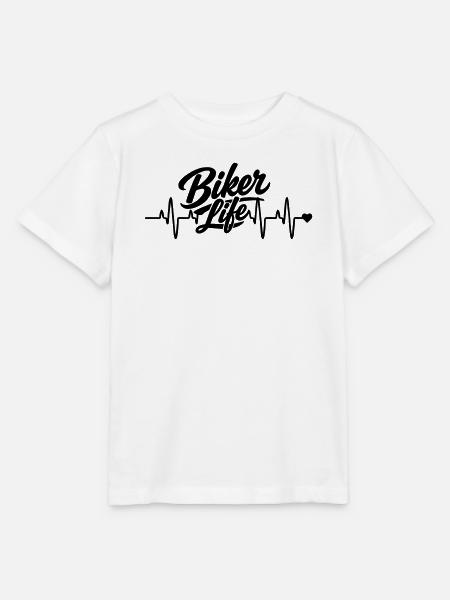 Biker Life - Stanley/Stella Kinder T-Shirt MINI CREATOR  - Weiß