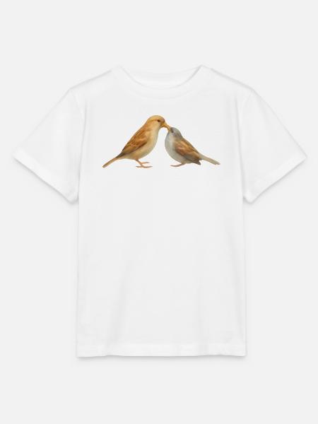 Vögel Motiv 1 - Stanley/Stella Kinder T-Shirt MINI CREATOR - Weiß