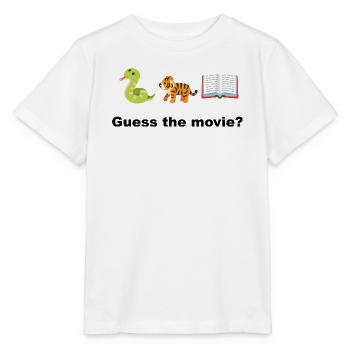 Dschungelbuch & Tiere: Verspieltes Lesen Rate mal, was der Film ist? - Stanley/Stella Kinder T-Shirt MINI CREATOR  - Weiß - Vorne - Maike (125cm)