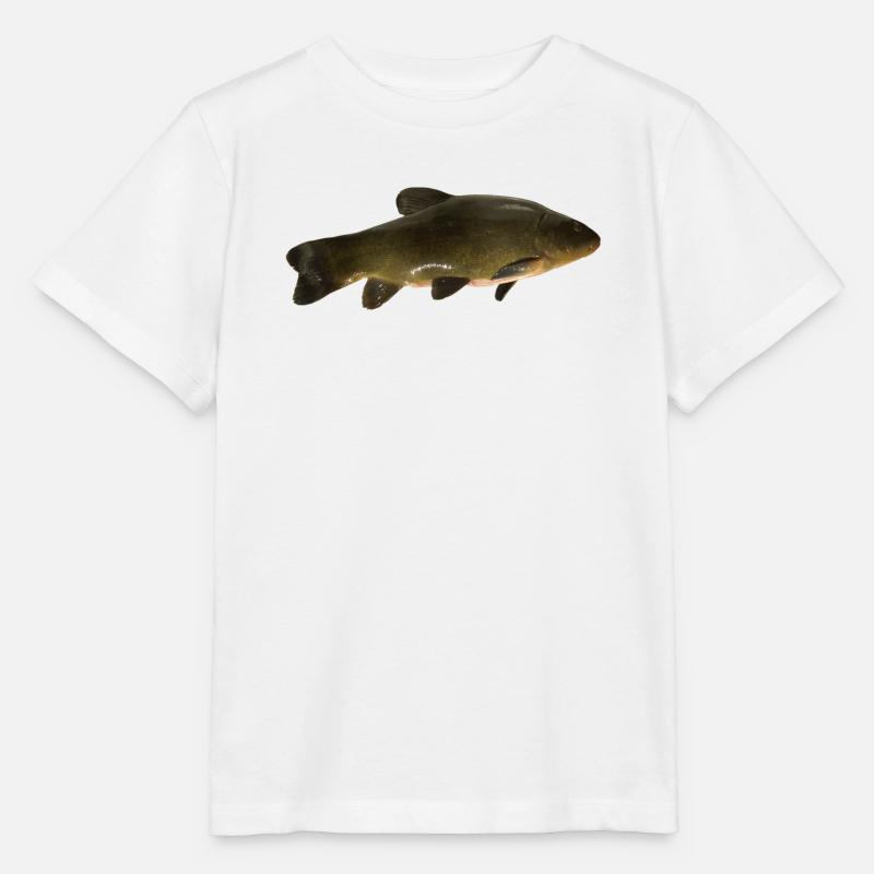 carpe (poisson) - T-shirt bio MINI CREATOR Stanley/Stella Enfant - blanc