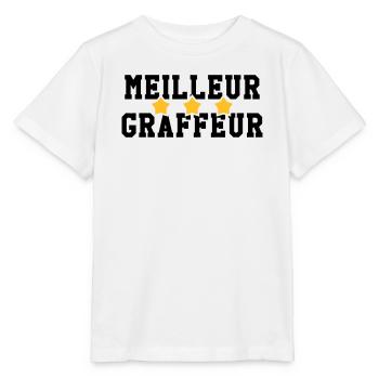 Graffiti / Tag / Writer / Street Art - Stanley/Stella Kinder T-Shirt MINI CREATOR  - Weiß - Vorne - Maike (125cm)