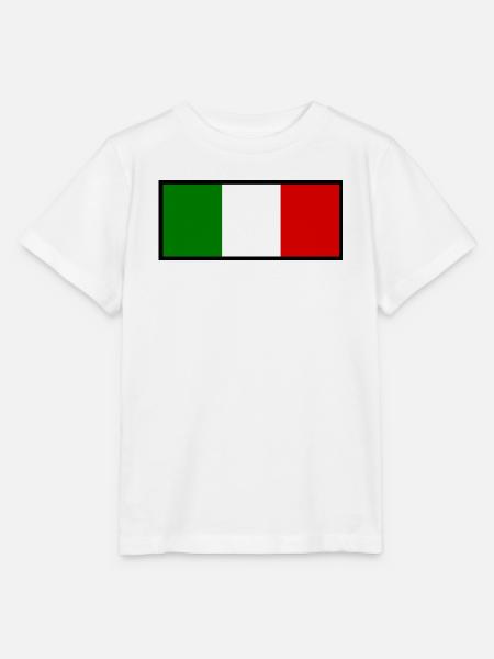 Italien italienische Fahne Flagge Geschenk - Stanley/Stella Kinder T-Shirt MINI CREATOR - Weiß