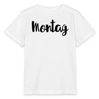 Montag Wochentag Wochenanfang - Stanley/Stella Kinder T-Shirt MINI CREATOR  - Weiß - Vorne - Maike (125cm)