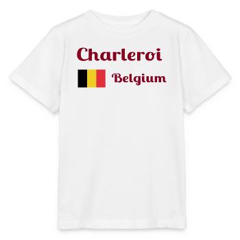 Charleroi Belgique - Imprimés stylés - T-shirt bio MINI CREATOR Stanley/Stella Enfant - blanc - Devant - Maike (125cm)