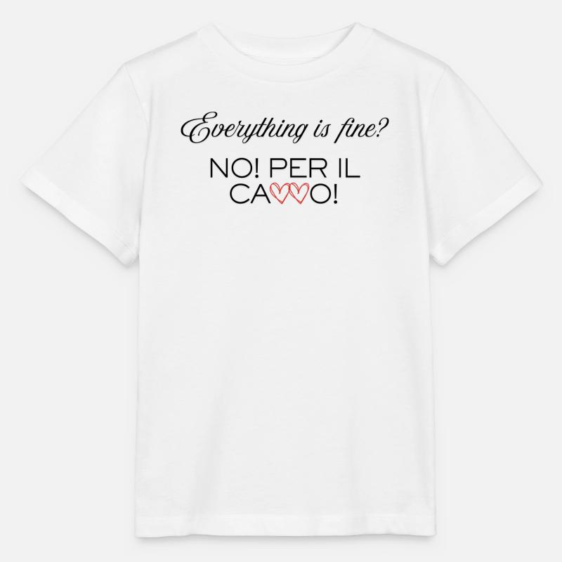 Everything_is_Fine - Stanley/Stella Kinder T-Shirt MINI CREATOR - Weiß