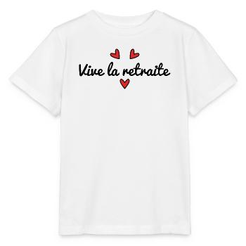 RETRAITE. RETRAITE. RETRAITEE. RETRAITE - T-shirt bio MINI CREATOR Stanley/Stella Enfant - blanc - Devant - Maike (125cm)