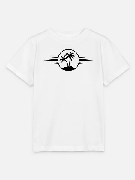 Insel Palmen Symbol - Stanley/Stella Kinder T-Shirt MINI CREATOR  - Weiß