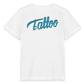 Tattoo Script in Teal - Stanley/Stella MINI CREATOR Kids’ T-Shirt - white - Front - Maike (125cm)