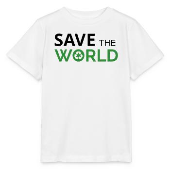 Rette die Welt - Stanley/Stella Kinder T-Shirt MINI CREATOR  - Weiß - Vorne - Maike (125cm)