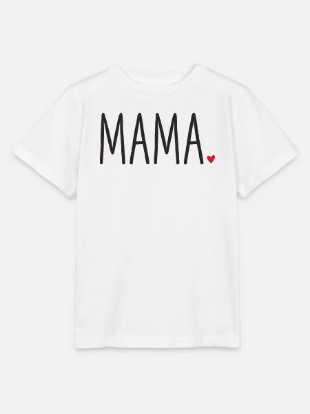 Mama ❤️ – Liebevolles Textdesign - Stanley/Stella Kinder T-Shirt MINI CREATOR  - Weiß