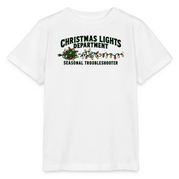Weihnachtslichter-Abteilung — Fehlerbeheber - Stanley/Stella Kinder T-Shirt MINI CREATOR  - Weiß - Vorne - Maike (125cm)