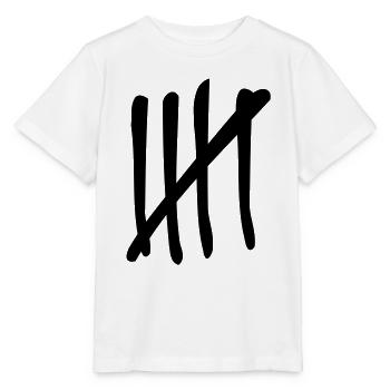 5 Striche - Stanley/Stella Kinder T-Shirt MINI CREATOR  - Weiß - Vorne - Maike (125cm)