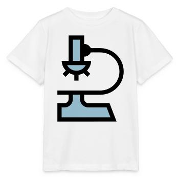 Labor Mikroskop - Stanley/Stella Kinder T-Shirt MINI CREATOR  - Weiß - Vorne - Maike (125cm)