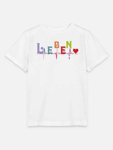 Herz Herzkurve LEBEN - Stanley/Stella Kinder T-Shirt MINI CREATOR  - Weiß