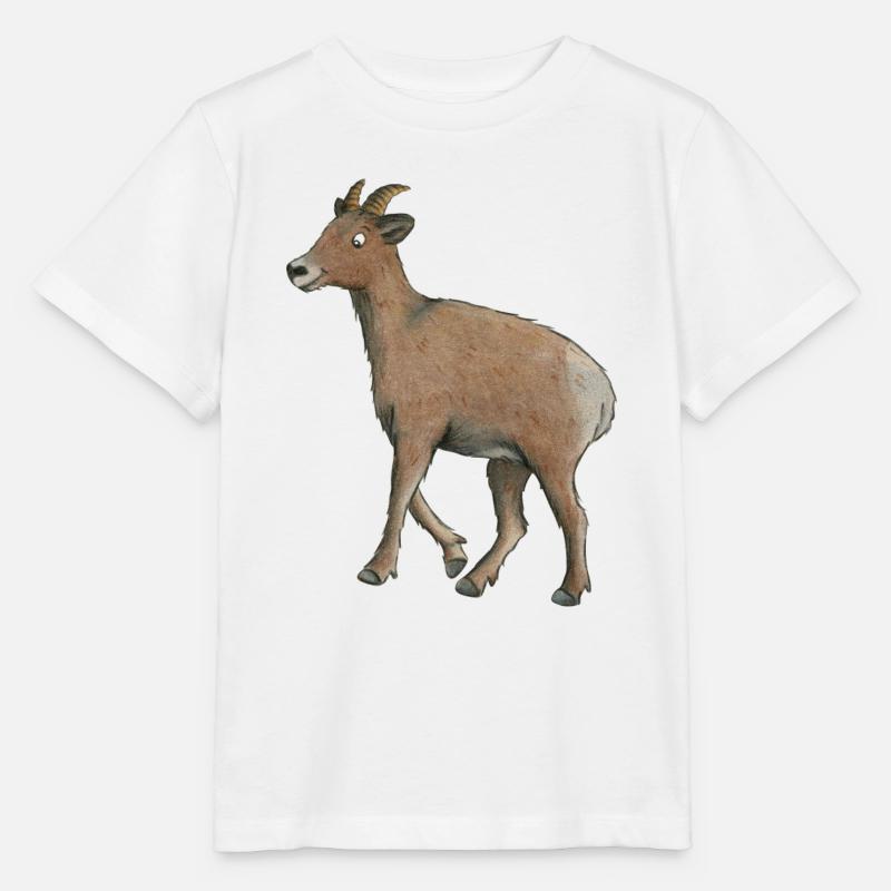 chèvre de montagne - T-shirt bio MINI CREATOR Stanley/Stella Enfant - blanc