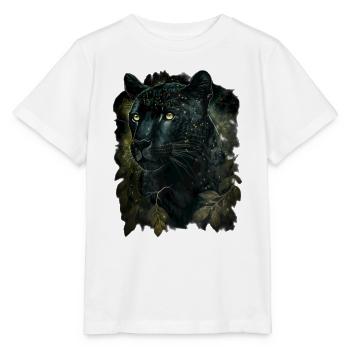 Schwarzer Panther - Stanley/Stella Kinder T-Shirt MINI CREATOR  - Weiß - Vorne - Maike (125cm)