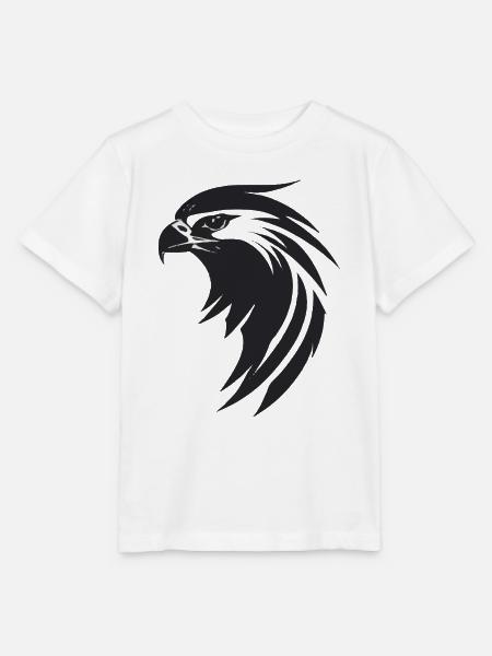 Adler Greifvogel Kopf - Stanley/Stella Kinder T-Shirt MINI CREATOR - Weiß