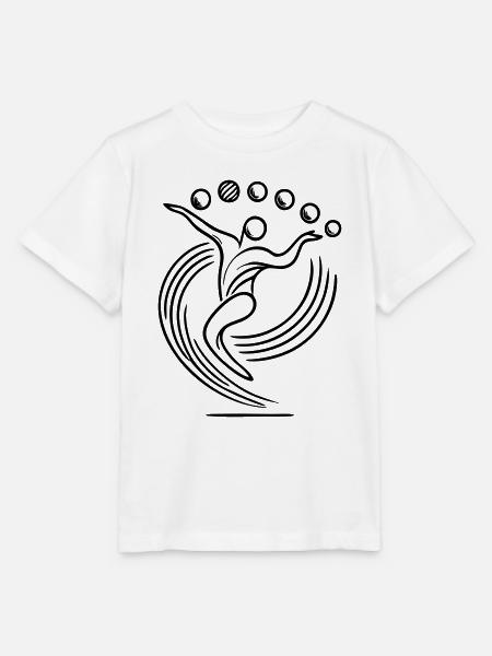 Jongleur Logo Jonglieren - Stanley/Stella Kinder T-Shirt MINI CREATOR - Weiß