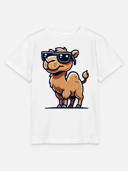 kamel comic sonnenbrille - Stanley/Stella Kinder T-Shirt MINI CREATOR - Weiß