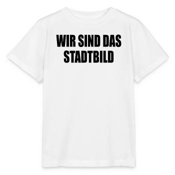 wir sind das stadtbild - Stanley/Stella Kinder T-Shirt MINI CREATOR  - Weiß - Vorne - Maike (125cm)