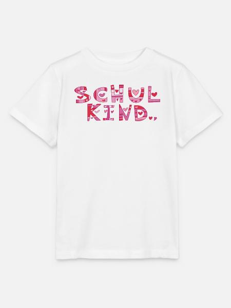 Schulkind mit Herzchen  - Stanley/Stella Kinder T-Shirt MINI CREATOR  - Weiß