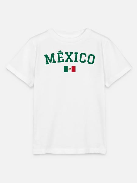Mexiko Flagge Design Grün - Stanley/Stella Kinder T-Shirt MINI CREATOR  - Weiß