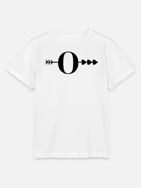 Buchstabe o Pfeilherz - Stanley/Stella Kinder T-Shirt MINI CREATOR  - Weiß