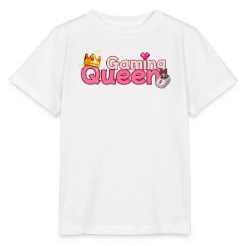 Gaming Queen Pixel Art Crown - Stanley/Stella Kinder T-Shirt MINI CREATOR  - Weiß - Vorne - Maike (125cm)