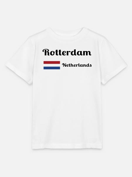 Rotterdam Niederlande - Stilvolle Drucke - Stanley/Stella Kinder T-Shirt MINI CREATOR  - Weiß