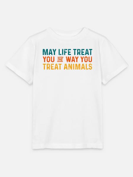 Positiver Optimismus Tierzitat - Stanley/Stella Kinder T-Shirt MINI CREATOR  - Weiß