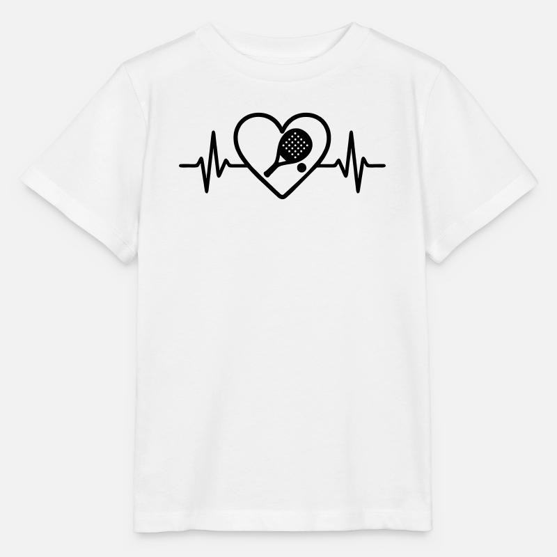 Padel Heart - T-shirt bio MINI CREATOR Stanley/Stella Enfant - blanc
