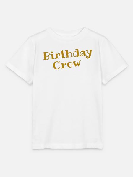 Birthday Crew - Stanley/Stella Kinder T-Shirt MINI CREATOR - Weiß