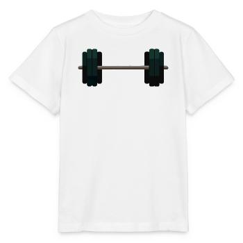 Barbell Dumbbell - Stanley/Stella MINI CREATOR Kids’ T-Shirt - white - Front - Maike (125cm)